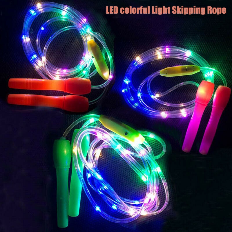 Fitness Jump Ropes LED Light Up Skipping Kids Luminous - betterbusinessbargains