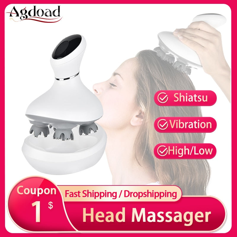 AGDOAD Smart Head Scalp Massager - betterbusinessbargains